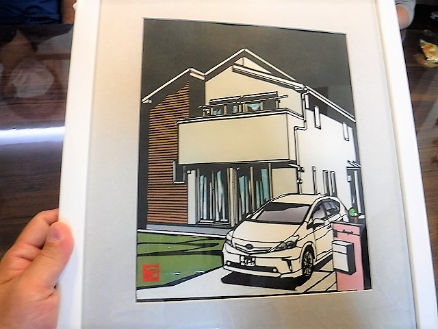 外観の切り絵